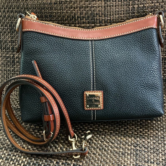 Dooney & Bourke Handbags - Dooney & Bourke Black and Brown Crossbody Bag